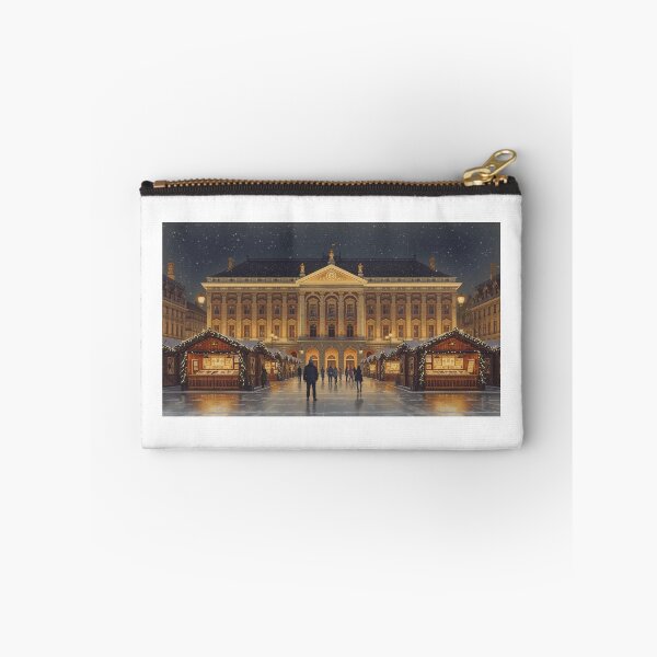 Item preview, Christmas market in Budapest at night designed and sold by StormArte.