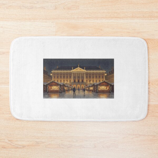 Item preview, Christmas market in Budapest at night designed and sold by StormArte.