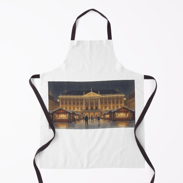 Item preview, Christmas market in Budapest at night designed and sold by StormArte.