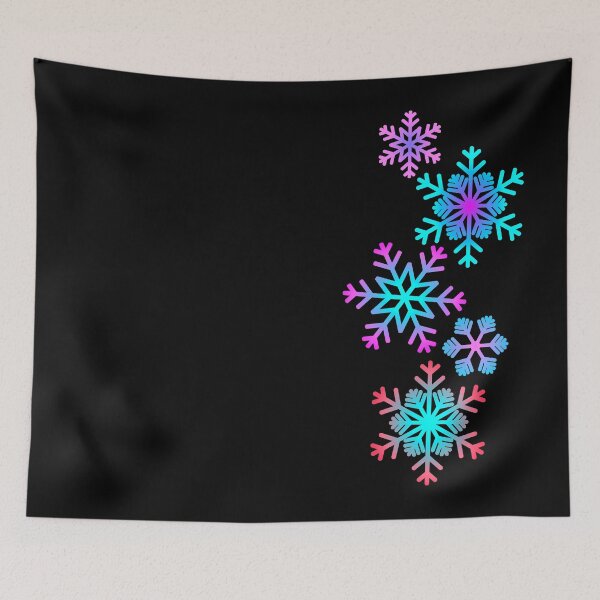 Item preview, One-side Colorful Fantasy Dancing Snowflakes 2 Shapes Mania designed and sold by Shapes-Mania.