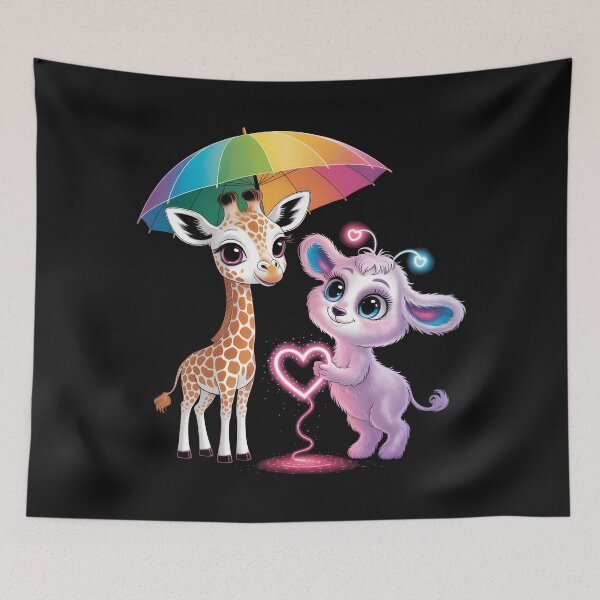 Item preview, Gentle Companions Under the Rainbow  designed and sold by Firas Aljazzar.