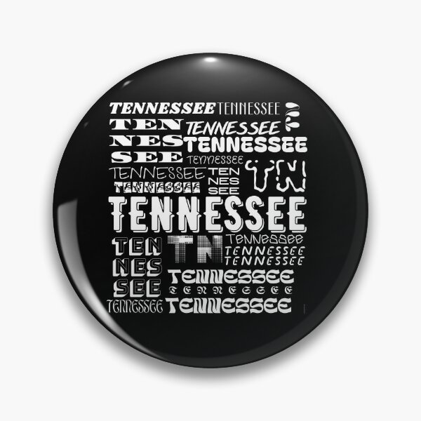 Artikelvorschau, Schwarz-weißer Tennessee-Druck entworfen und verkauft von Ranydrawings.