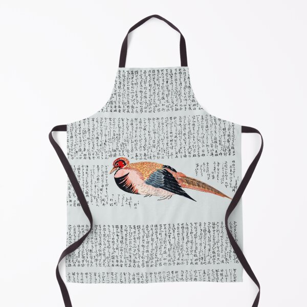Item preview, 19th Century Japanese School Ukioy-e Pheasant and Manuscript designed and sold by Pixelchicken.