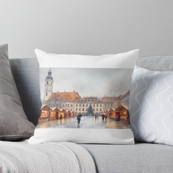 Item preview, Christmas market in Bratislava with snow designed and sold by StormArte.