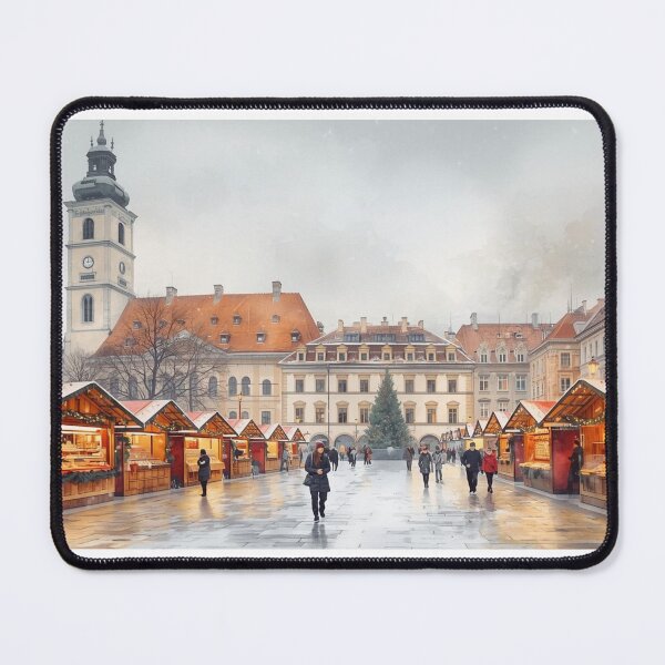 Item preview, Christmas market in Bratislava with snow designed and sold by StormArte.