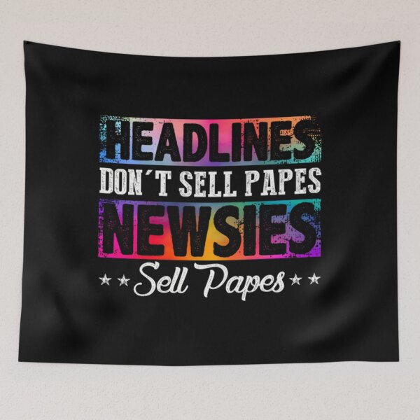 Item preview, HEADLINES DON'T SELL PAPES NEWSIES SELL PAPES Pullover 		 designed and sold by bgnodhuk32.