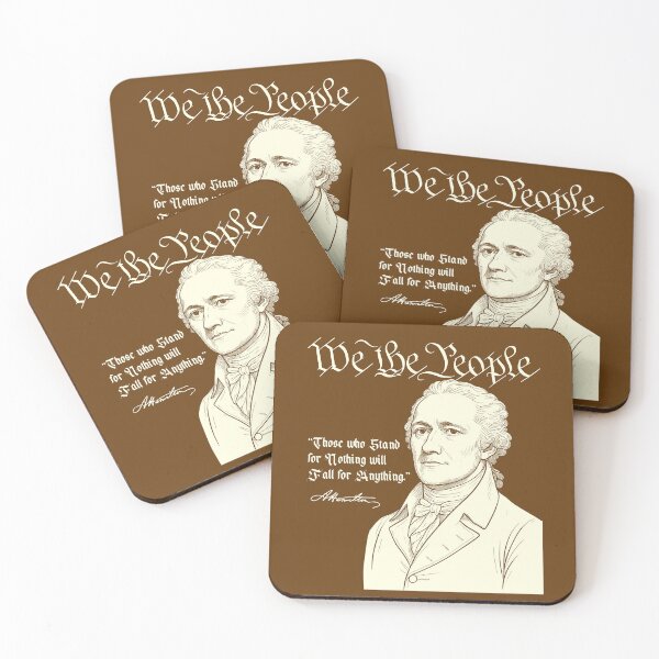 Item preview, We the People - Alexander Hamiliton Stand for Nothing Quote designed and sold by CRHPOD20.