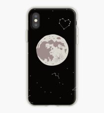 Mond, Sterne und Space Love Constellation iPhone-Hülle & Cover