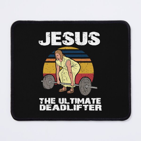 Item preview, Deadlift Jesus I Christian Weightlifting Funny Workout Gym designed and sold by foqqcjamn57.