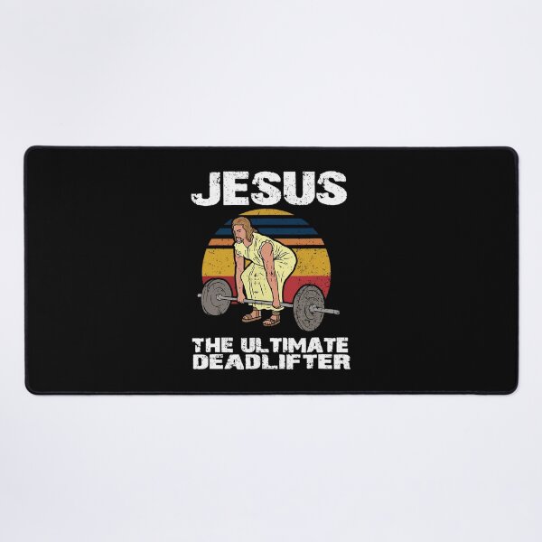Item preview, Deadlift Jesus I Christian Weightlifting Funny Workout Gym 		 designed and sold by foqqcjamn57.