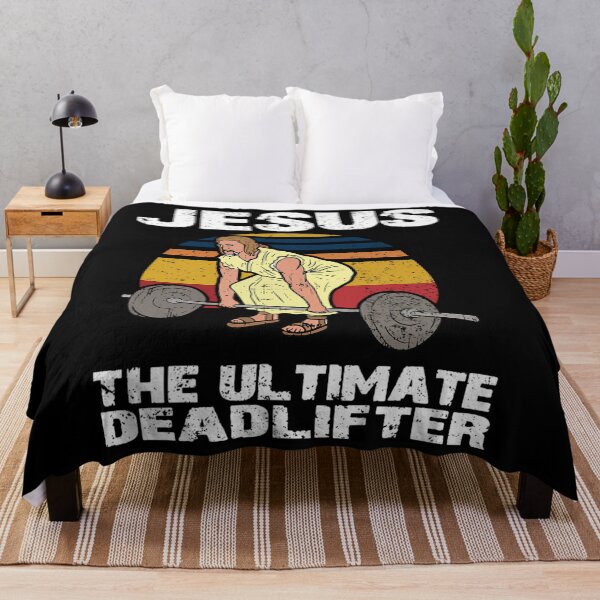 Item preview, Deadlift Jesus I Christian Weightlifting Funny Workout Gym designed and sold by foqqcjamn57.