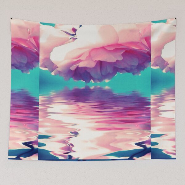 Item preview, Pink Blossoms Over Water Reflection designed and sold by m2inspiration.