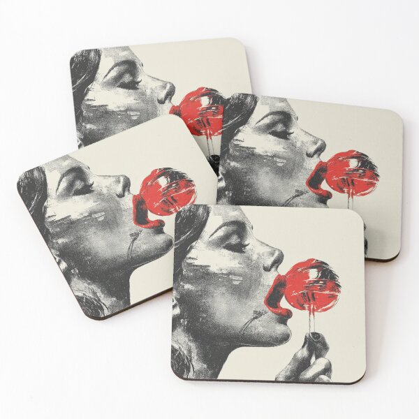 Item preview, Lollipop Lips Vintage Pop Art | Red Lipstick Halftone Pin-Up Style designed and sold by CrunchyGoats.