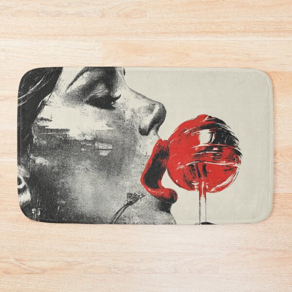 Item preview, Lollipop Lips Vintage Pop Art | Red Lipstick Halftone Pin-Up Style designed and sold by CrunchyGoats.