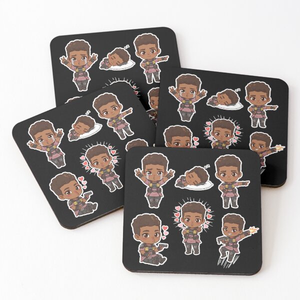 Item preview, Apex Legends Bangalore Chibi Sticker Set - Cute Emotes designed and sold by ptMaker.