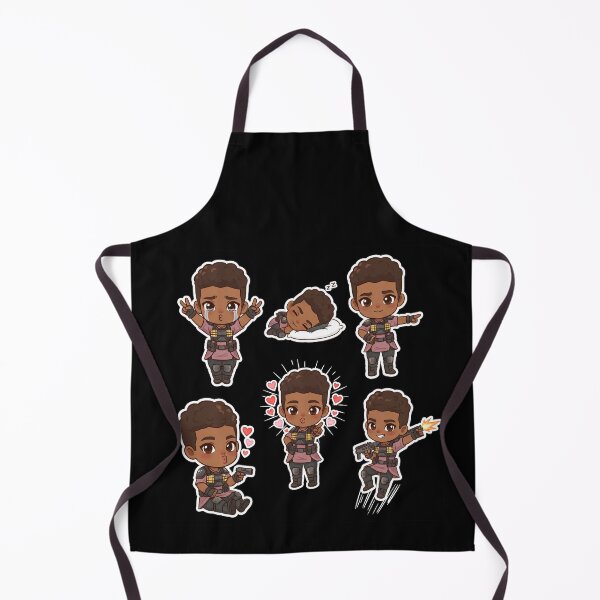 Item preview, Apex Legends Bangalore Chibi Sticker Set - Cute Emotes designed and sold by ptMaker.