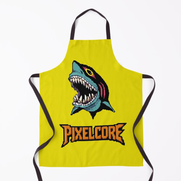 Item preview, White Shark Pixel Art {PIXELCORE} designed and sold by PIXELCORE-TEE.