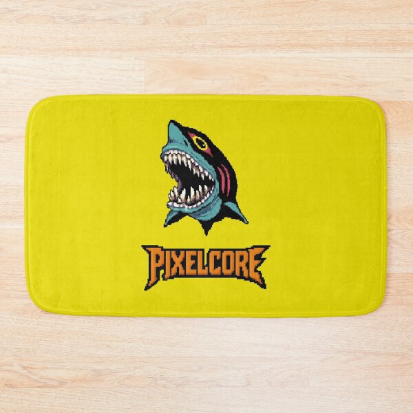 Item preview, White Shark Pixel Art {PIXELCORE} designed and sold by PIXELCORE-TEE.