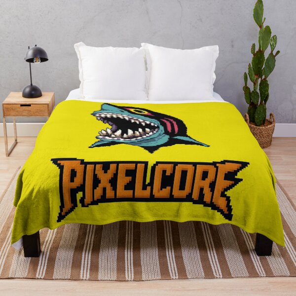 Item preview, White Shark Pixel Art {PIXELCORE} designed and sold by PIXELCORE-TEE.