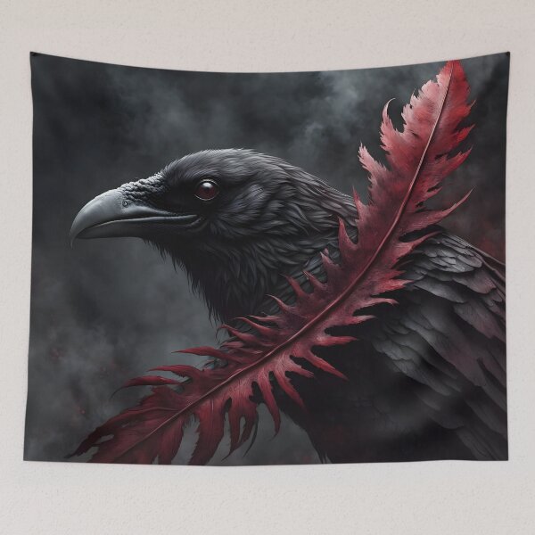 Item preview, Raven of the Crimson Feather designed and sold by DarkJuliettes.