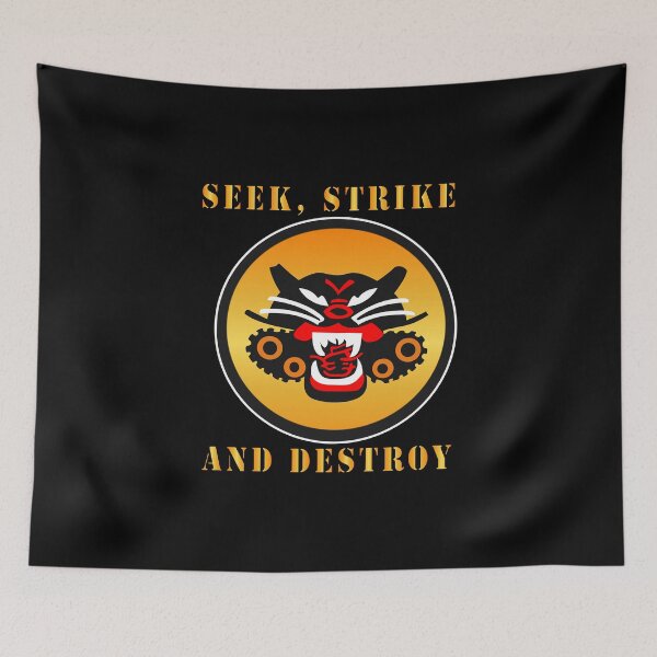 Item preview, Army - SEEK, STRIKE and DESTROY - Tank Destroyer SSI designed and sold by Military Insignia Products.