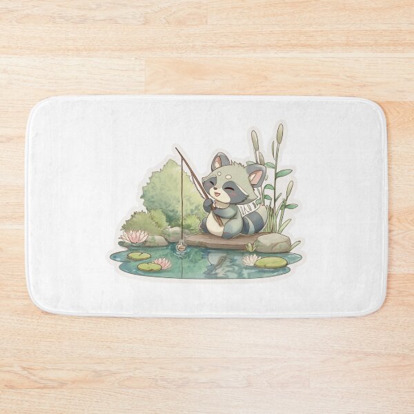 Item preview, Raccoon Fisherman designed and sold by NicolasGlowArt.