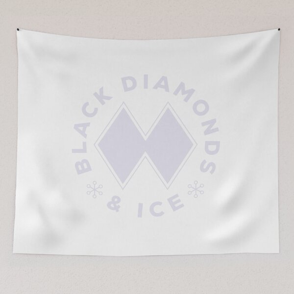 Item preview, Black Diamonds and Ice are a girls best friend - light lavender ink designed and sold by Design Sparkes.