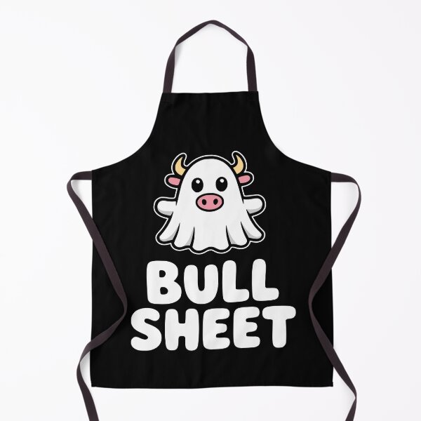 Item preview, Bull Sheet! Cute Bull Ghost Pun designed and sold by PMCreative.