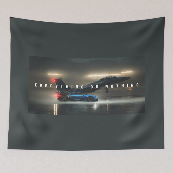 Item preview, Everything or Nothing – Supercar and Jet Motivational Artwork designed and sold by SuccessHunters.