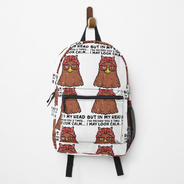 Item preview, Chicken Looked Calm Pecked 3 Times Funny Mom 	 	 		 designed and sold by ufcesqnk10.