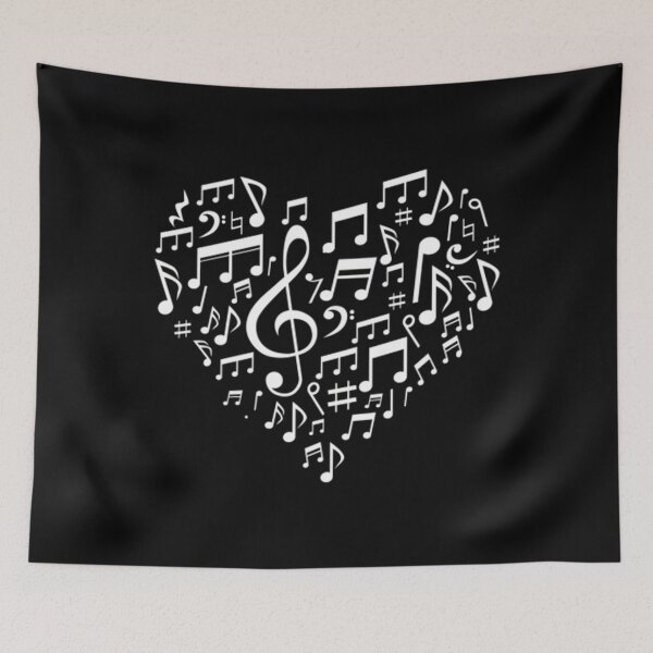 Item preview, Heart Shape Musical Notes Music lovers 	 Valentines Day Pullover 		 designed and sold by bgnodhuk32.