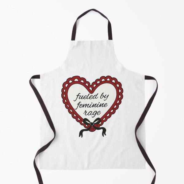 Item preview, Fueled by Feminine Rage Heart Sticker – Cute Feminist Aesthetic Design designed and sold by InkRiotCo.
