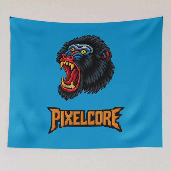Item preview, Monkey Pixel Art {PIXELCORE} designed and sold by PIXELCORE-TEE.