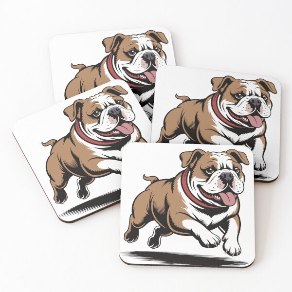 Item preview, Playful Bulldog Illustration – Cartoon Style Running Dog Vector designed and sold by Royalsticker.