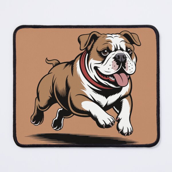 Item preview, Playful Bulldog Illustration – Cartoon Style Running Dog Vector designed and sold by Royalsticker.
