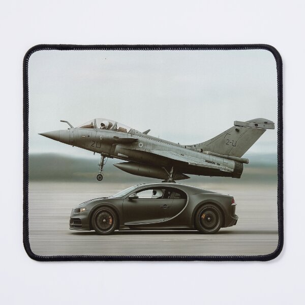 Item preview, Bugatti vs Fighter Jet – Supercar and Aviation Power Artwork designed and sold by SuccessHunters.