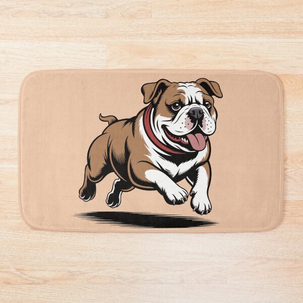 Item preview, Playful Bulldog Illustration – Cartoon Style Running Dog Vector designed and sold by Royalsticker.