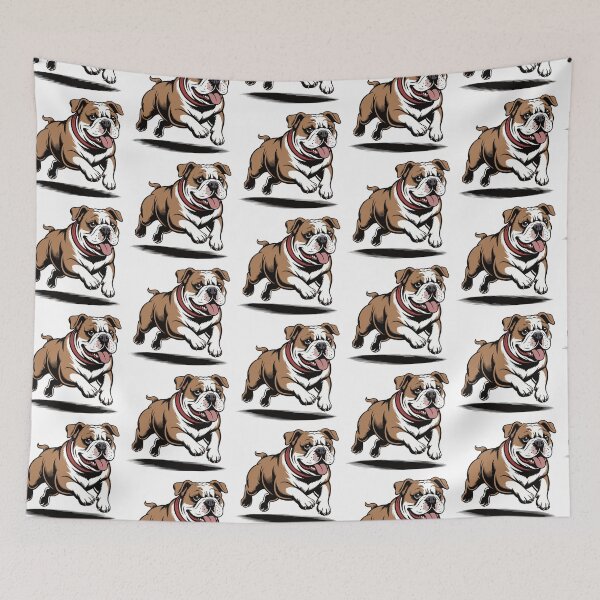 Item preview, Playful Bulldog Illustration – Cartoon Style Running Dog Vector designed and sold by Royalsticker.