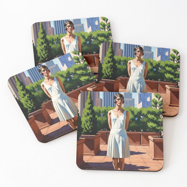Item preview, The Rooftop Garden - Original Art Deco Artwork designed and sold by elektronen.