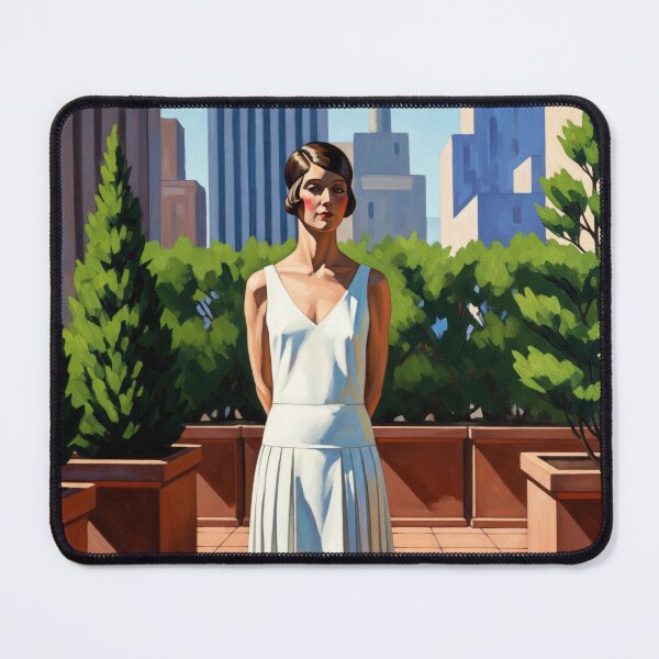 Item preview, The Rooftop Garden - Original Art Deco Artwork designed and sold by elektronen.