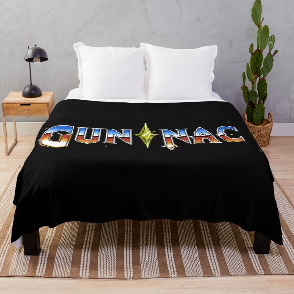 Item preview, Gun Nac Retro Game Title Screen Art designed and sold by Retr0Tshirts.