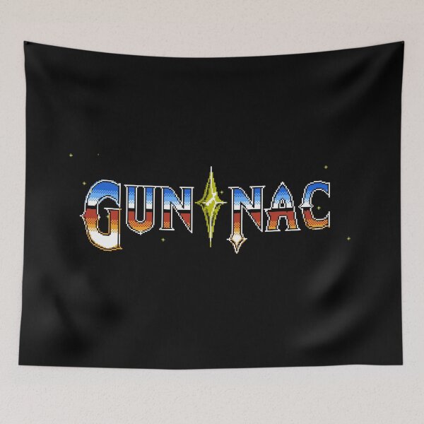 Item preview, Gun Nac Retro Game Title Screen Art designed and sold by Retr0Tshirts.