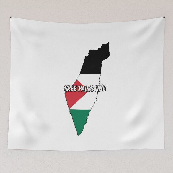 Item preview, Palestine Map Outline with Flag Colors - Free Palestine Design designed and sold by FunPurchase.