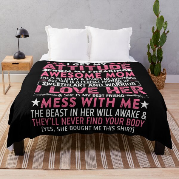 Item preview, I Get My Attitude From My Freaking Awesome Mom Funny Mothers designed and sold by nfpnorsbxp51.