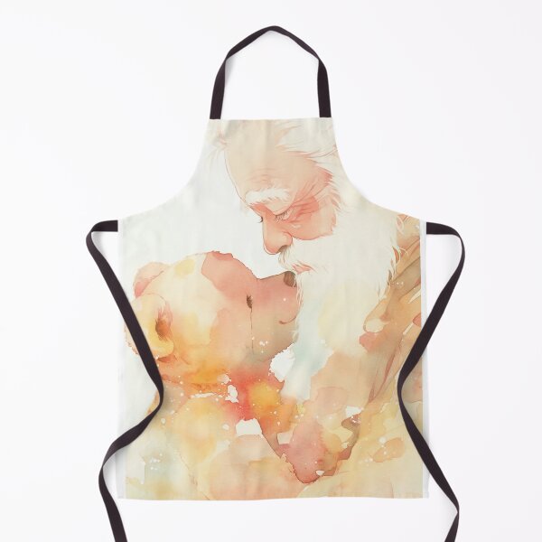 Item preview, Timeless Comfort: Elderly Man and Teddy Bear in Watercolor designed and sold by SweetSprash.