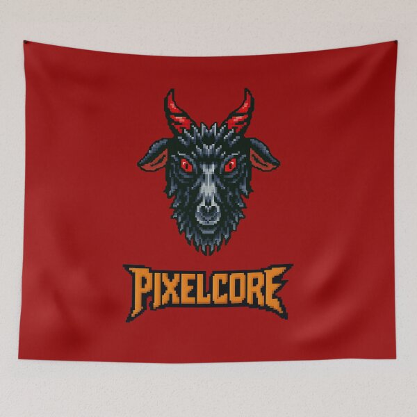 Item preview, Evil Goat Pixel Art {PIXELCORE} designed and sold by PIXELCORE-TEE.