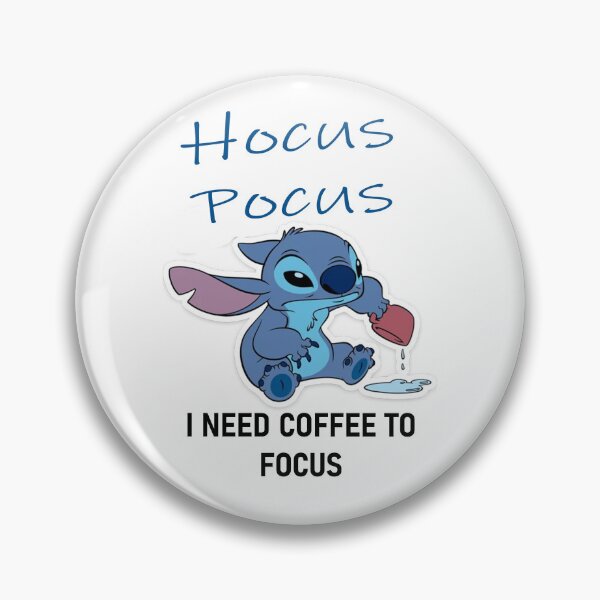 Item preview, Hocus Pocus I need coffee to focus Stich designed and sold by eyzz25.