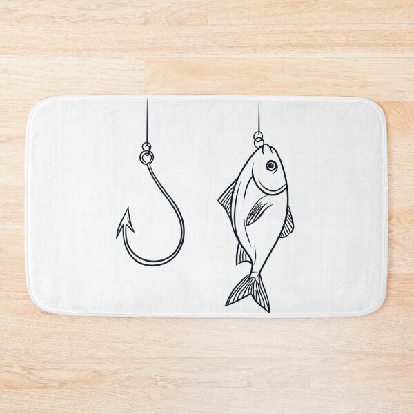 Item preview, Hook and Fish | T-Shirt designed and sold by NicolasGlowArt.