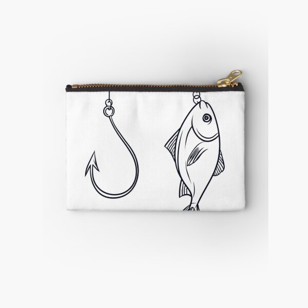Item preview, Hook and Fish | T-Shirt designed and sold by NicolasGlowArt.