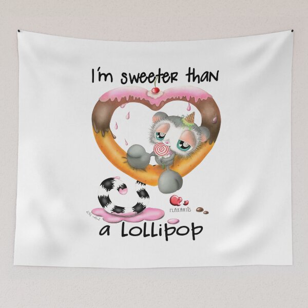 Item preview, Lemur donut lover, lollipop, candy connoisseur, sweets gourmet designed and sold by Plakartis.